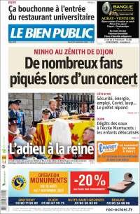 Portada de Le Bien Public (Francia)