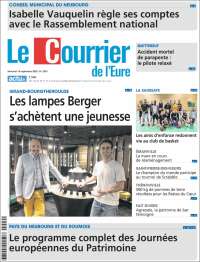 Portada de Le Courrier de l'Ouest (Francia)
