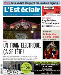 Portada de L'Est Eclair (Francia)