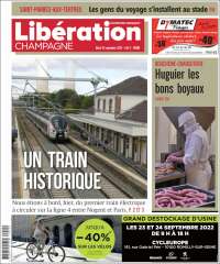 Portada de Libération Champagne (Francia)