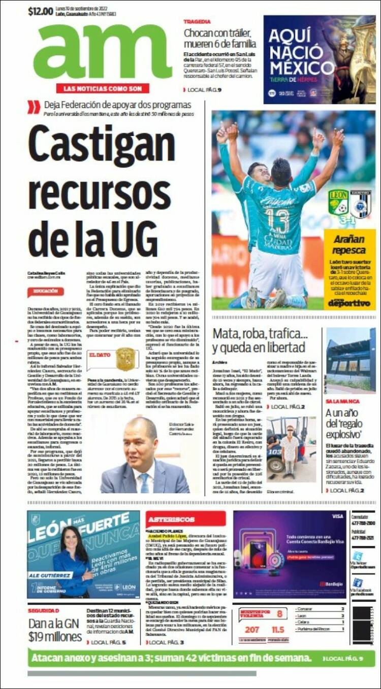 Portada de Al Día A.M. (México)