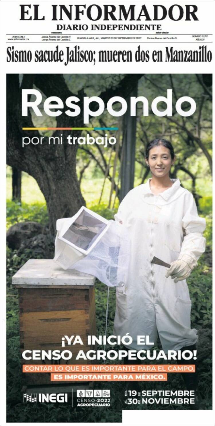 Portada de El Informador (México)