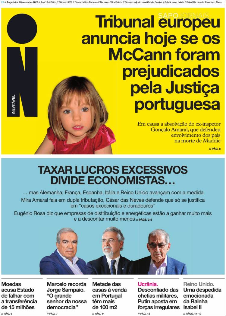 Portada de I - informação (Portugal)