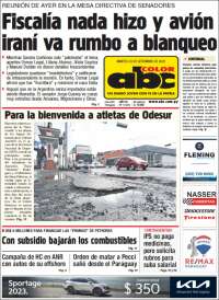 Portada de ABC Color (Paraguay)