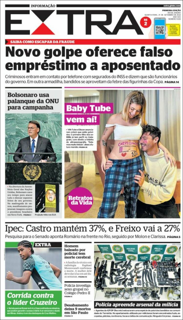 Portada de Extra (Brasil)