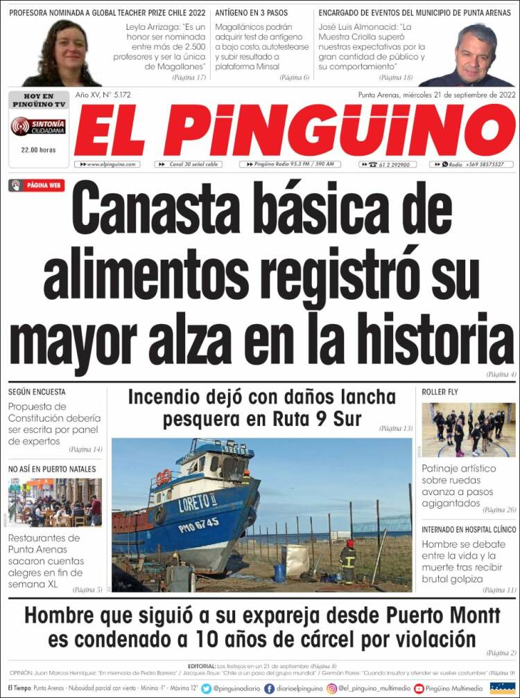 Portada de El Pingüino (Chile)
