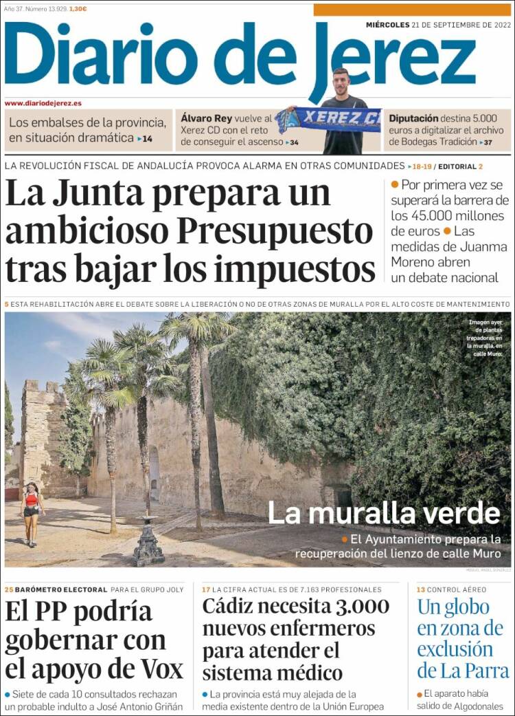 Portada de Diario de Jerez (España)