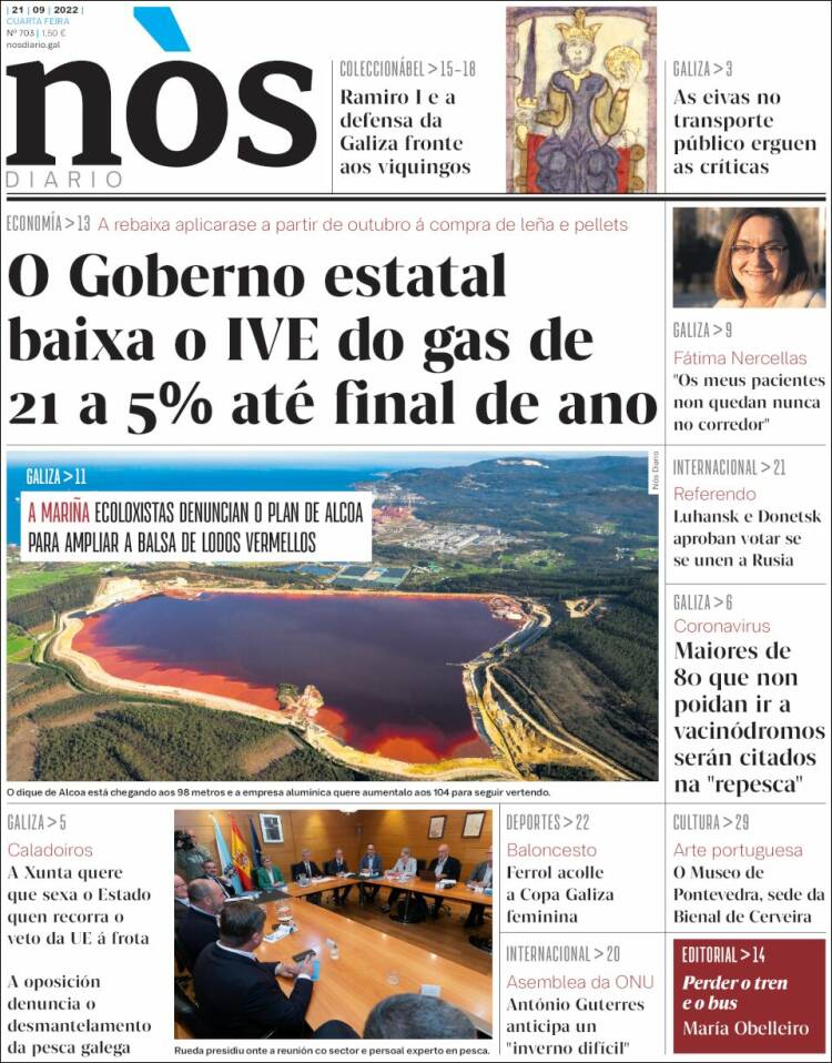 Portada de Nòs Diario (España)