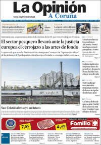 Portada de La Opinión de A Coruña (España)