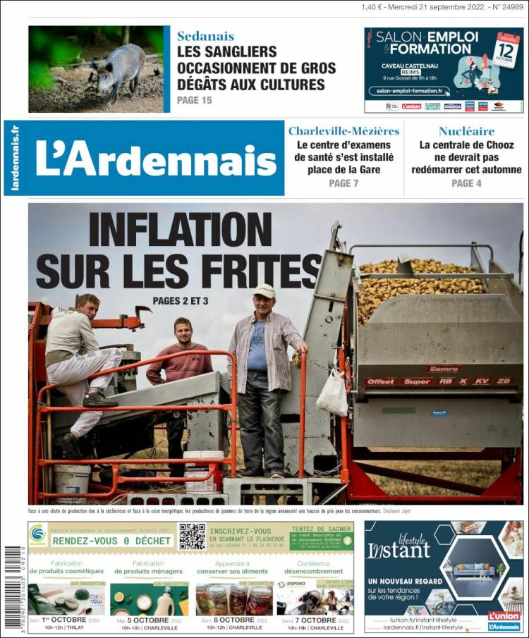 Portada de L'Ardenais (Francia)