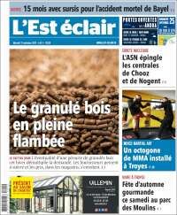 Portada de L'Est Eclair (Francia)
