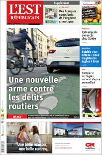 Portada de L'Est Republicain (Francia)