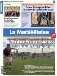 Portada de La Marseillaise (Francia)