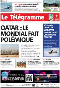 Portada de Télégramme (Francia)