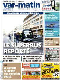 Portada de Var-Matin (Francia)