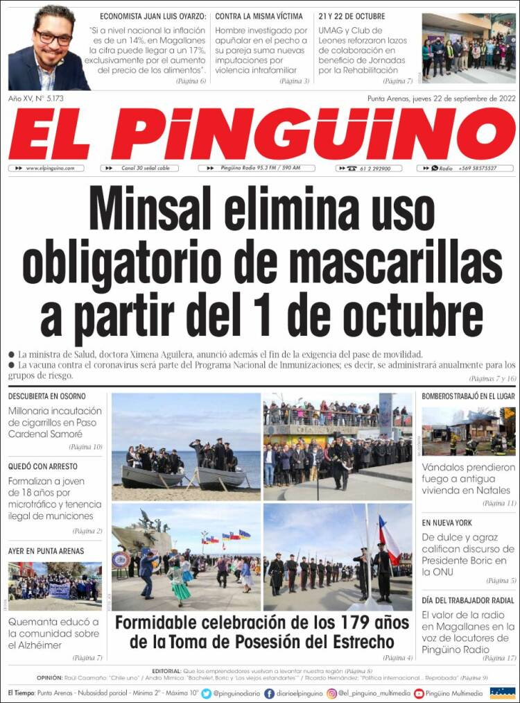 Portada de El Pingüino (Chile)