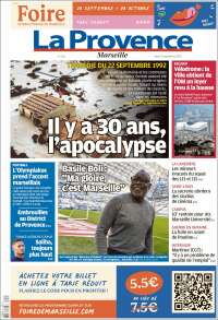 Portada de La Provence (Francia)