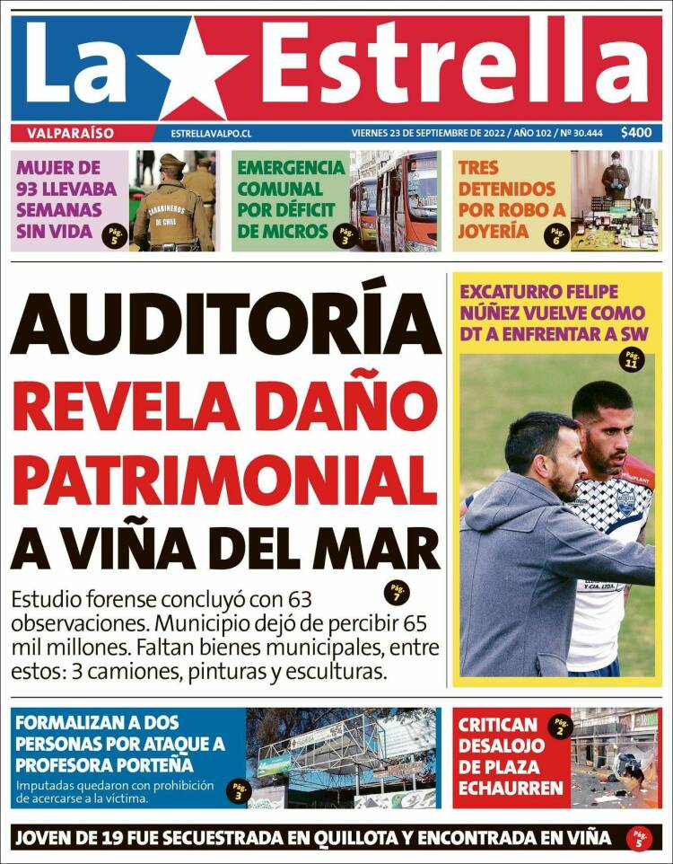 Portada de Estrella de Valparaiso (Chile)