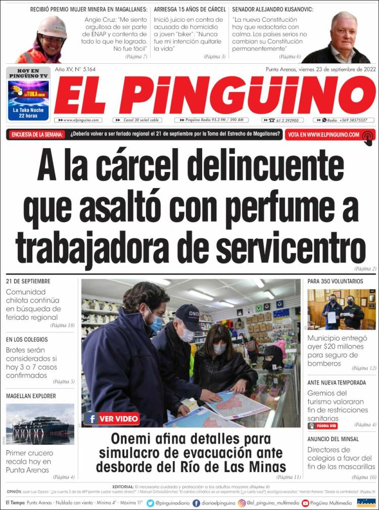 Portada de El Pingüino (Chile)