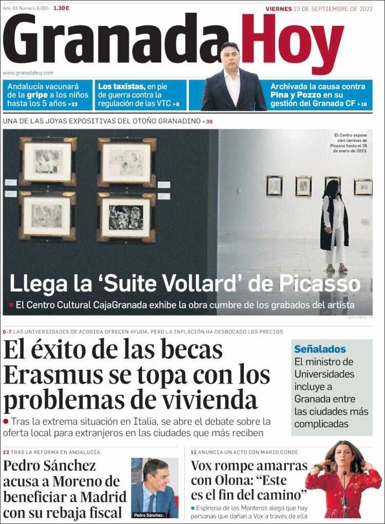 Portada de Granada Hoy (España)