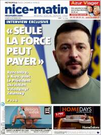 Portada de Nice-Matin (Francia)