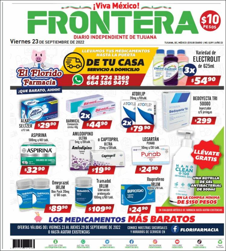 Portada de Frontera (México)