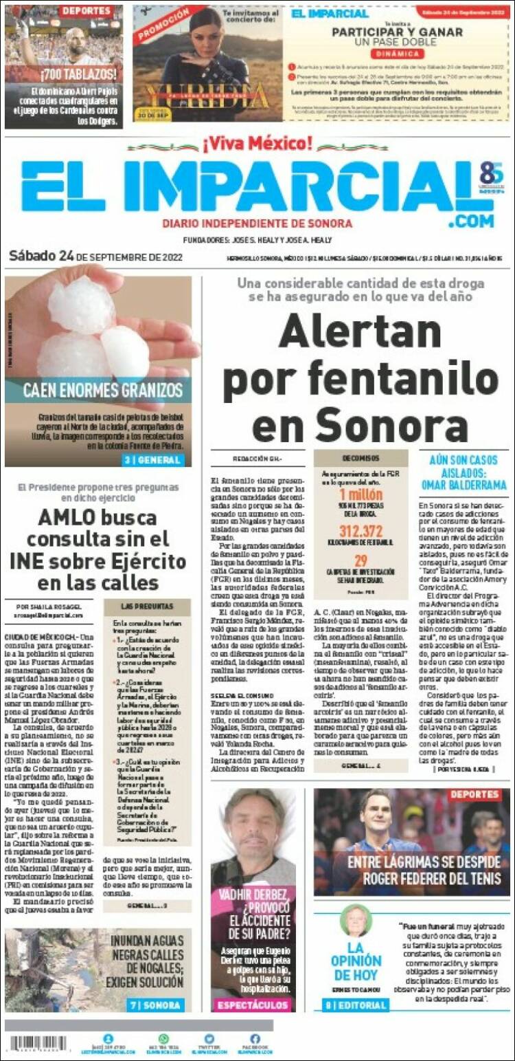 Portada de El Imparcial (México)