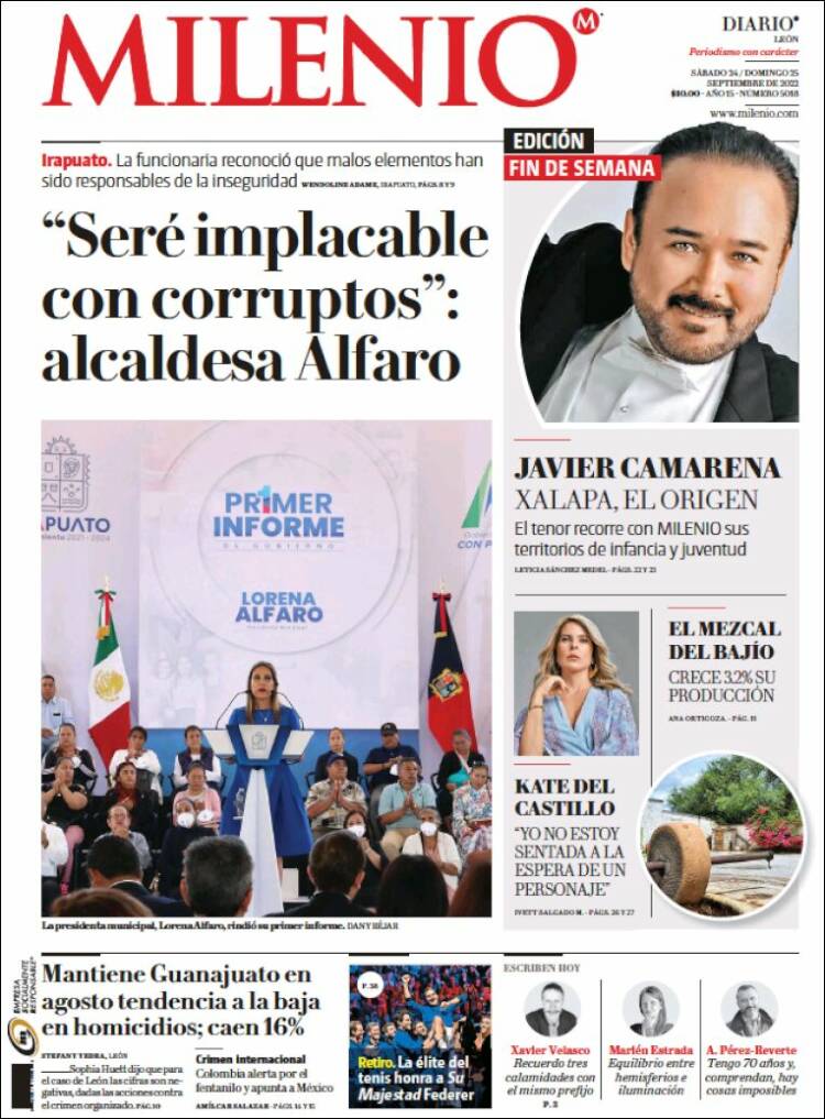 Portada de Milenio de León (México)