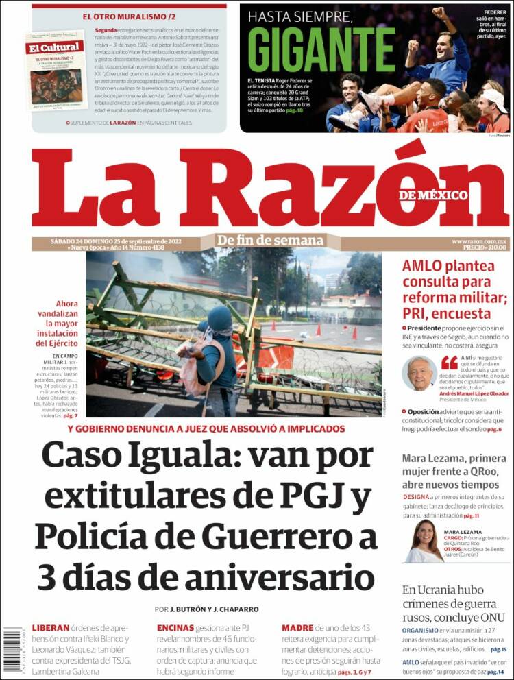 Portada de La Razón (México)