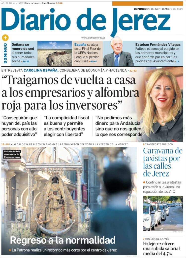 Portada de Diario de Jerez (Espa&ntilde;a)