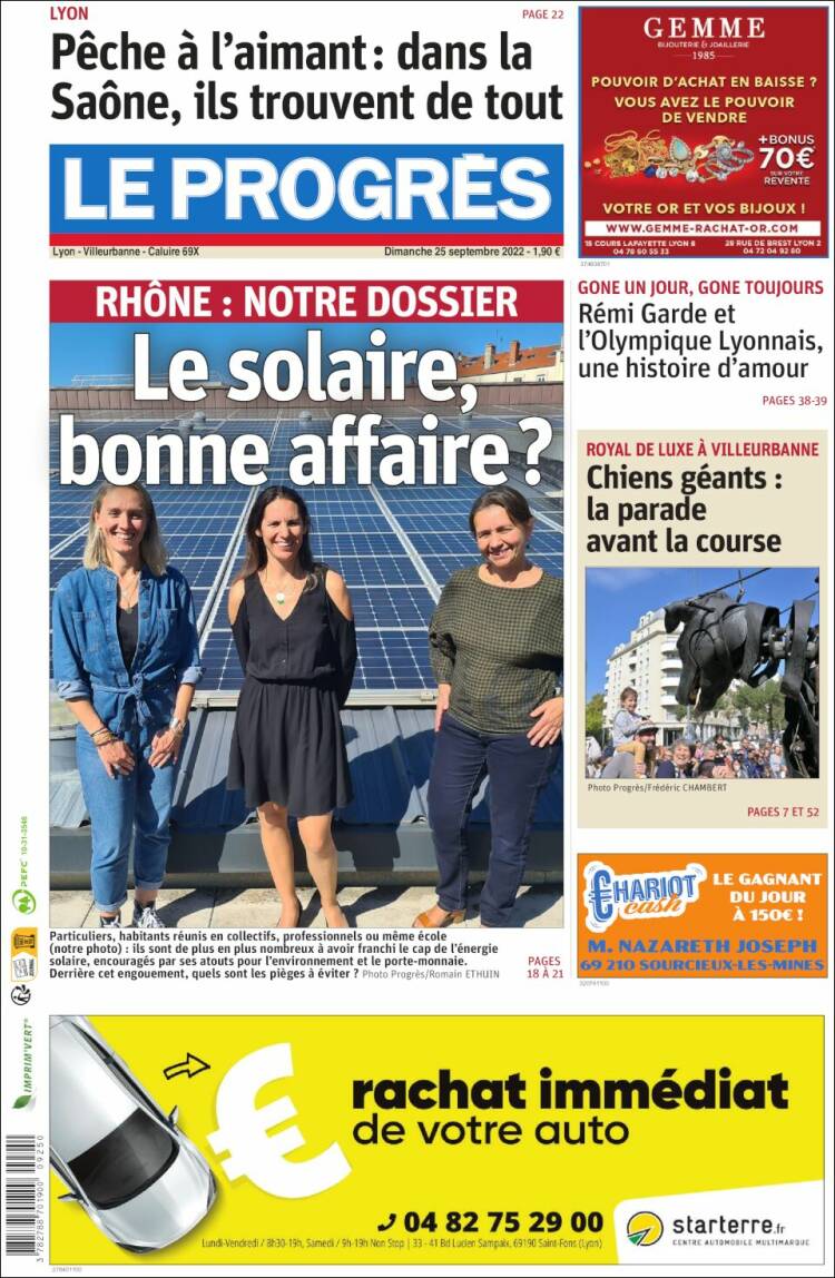 Portada de Progres de Fecamp (Francia)