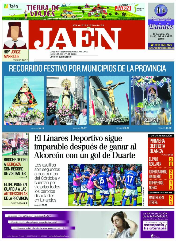 Portada de Diario Jaén (España)