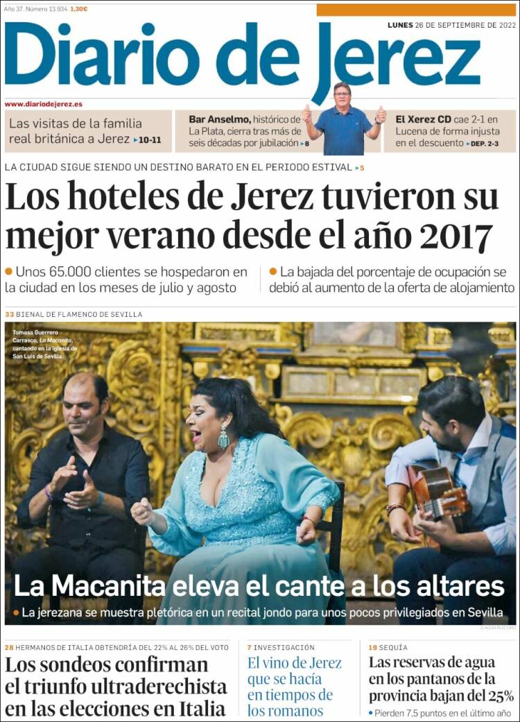 Portada de Diario de Jerez (Spain)