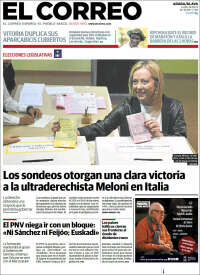 Portada de El Correo - Álava (España)