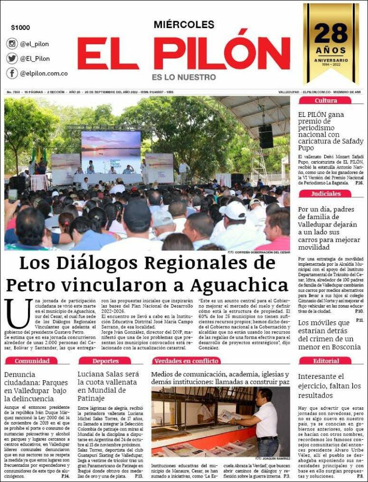 Portada de El Pilón (Colombia)