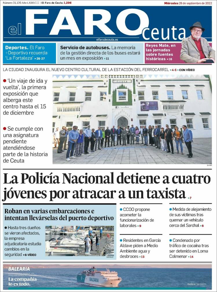 Portada de El Faro de Ceuta (Spain)