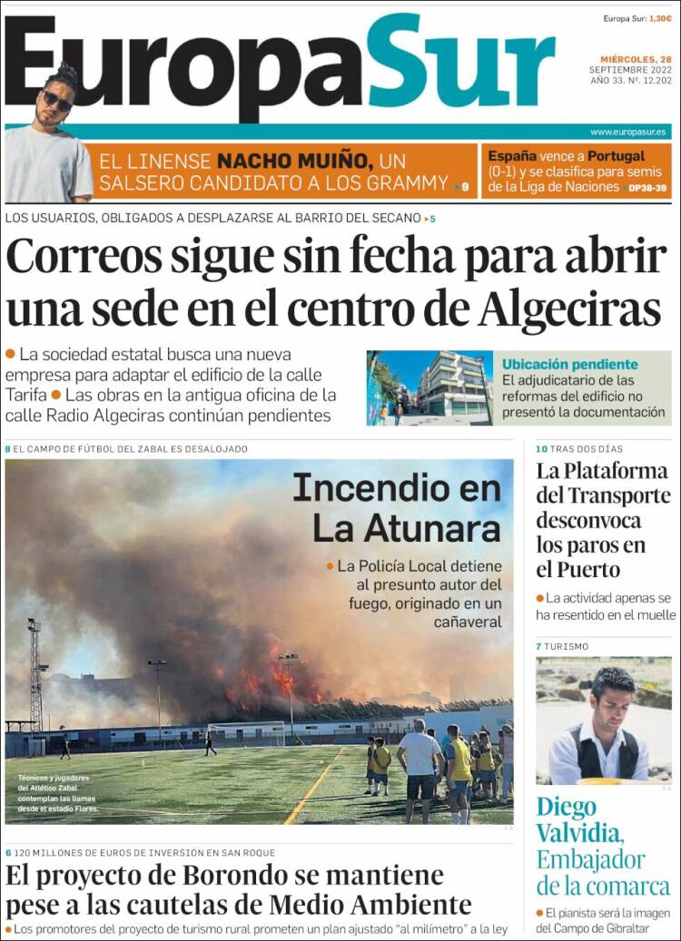 Portada de Europa Sur (Spain)