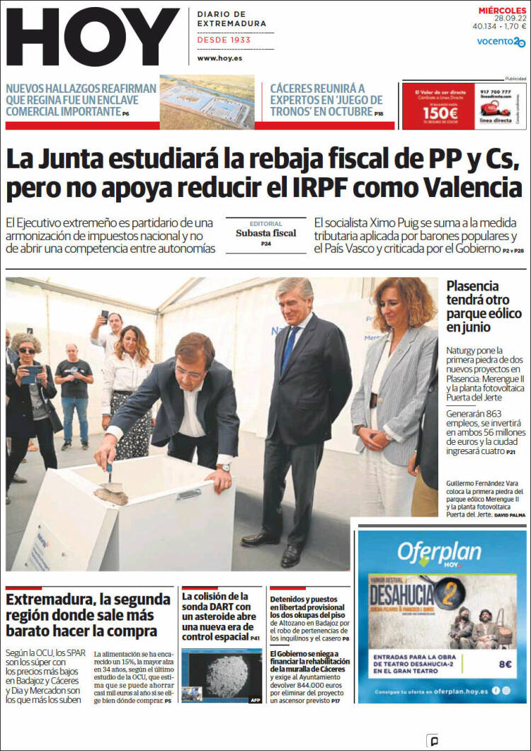 Portada de Hoy - Badajoz (Spain)