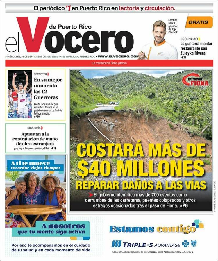 Portada de Vocero (Puerto Rico)