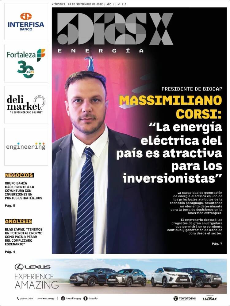 Portada de 5 Días (Paraguay)