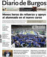 Portada de Diario de Burgos (España)