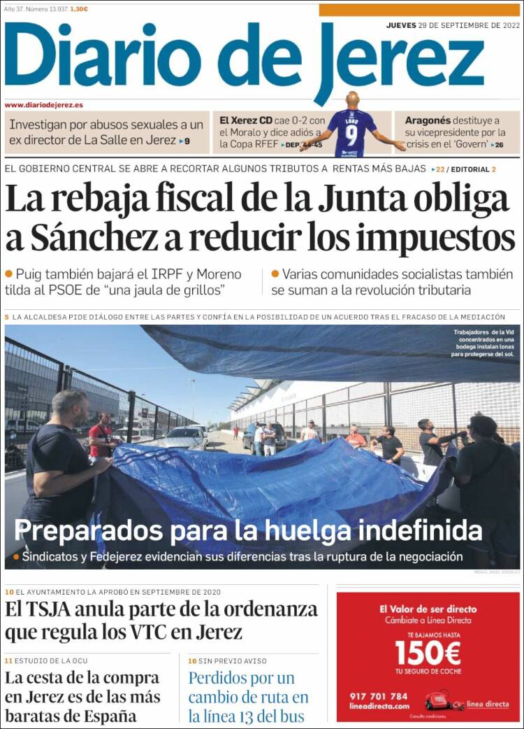 Portada de Diario de Jerez (España)