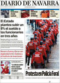 Portada de Diario de Navarra (España)