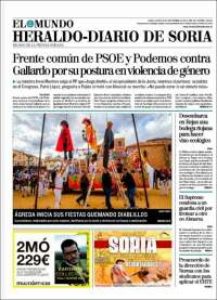 Portada de Diario de Soria (España)