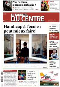 Portada de Le Journal du Centre (Francia)