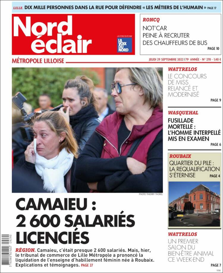 Portada de Nord Éclair (Francia)