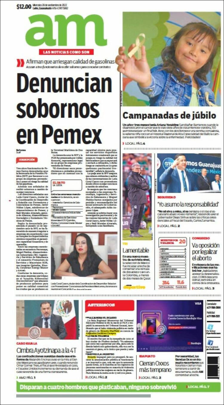 Portada de Al Día A.M. (México)