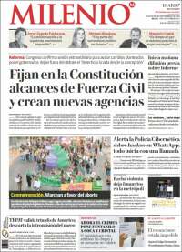 Portada de Milenio de Monterrey (México)