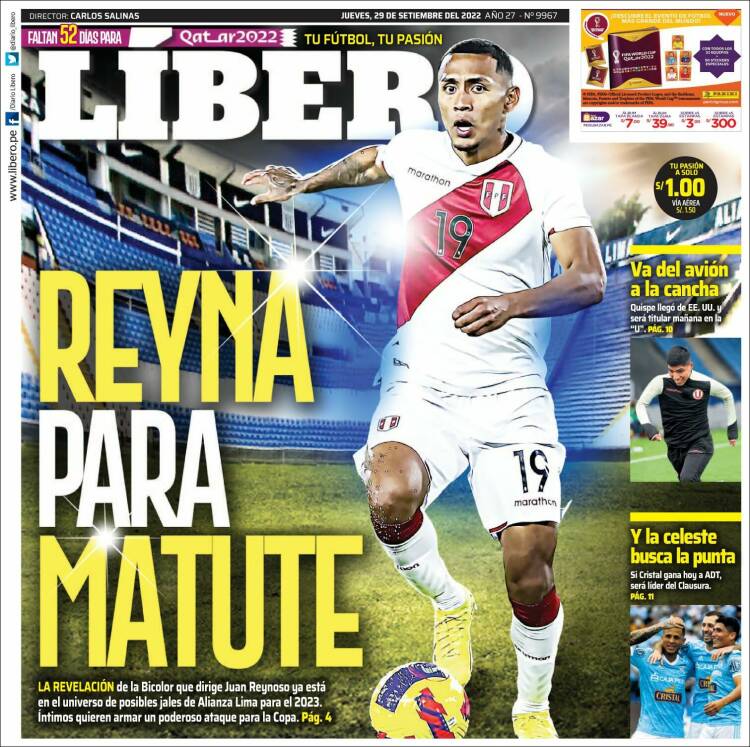 Portada de Líbero (Per&uacute;)