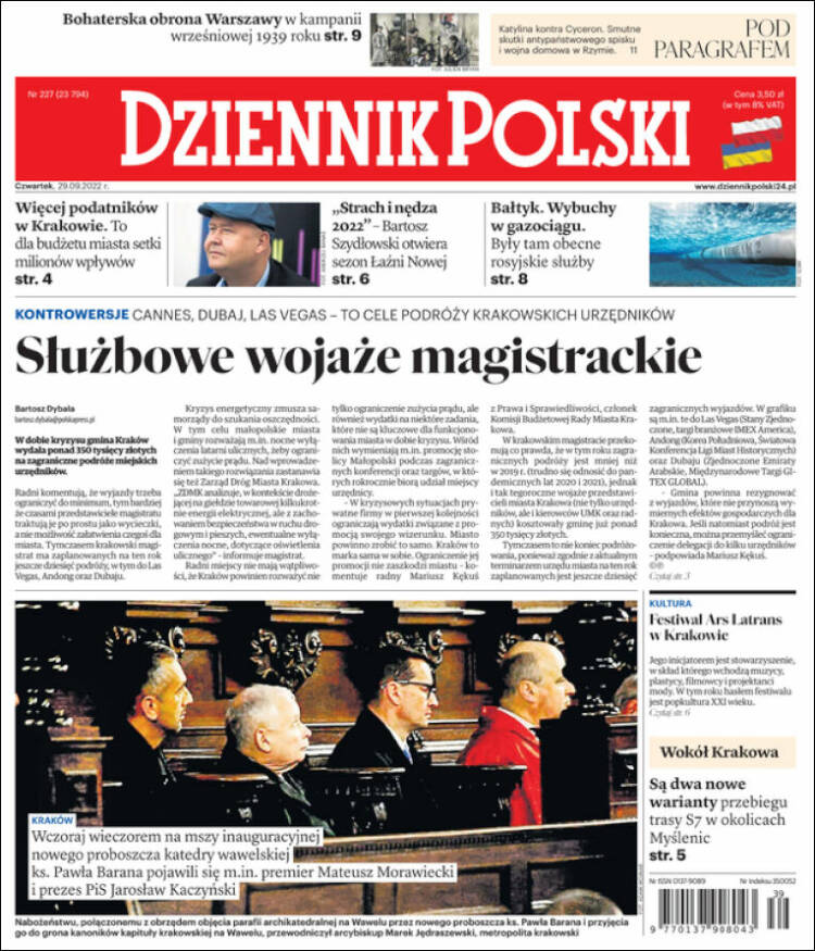 Portada de Dziennik (Polonia)